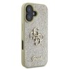 GUESS futerał do IPHONE 16 GUHCP16SHG4SGD (Fixed Glitter Big 4G) złoty